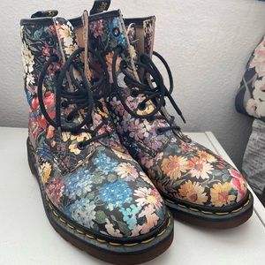 Rare Dr. Martens floral boots